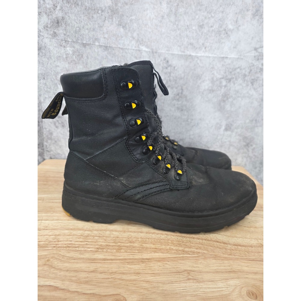 Dr. Martens Iowa Combat Boots Men 10 Black Waterproof Utility Grunge Industrial